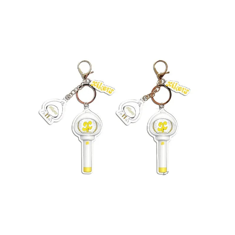 Xikers support lights keychains acrylic bags mobile phone pendants accessories fan support peripheral gifts