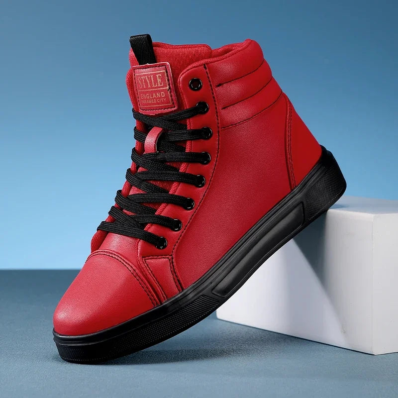 Men's Sneakers High Top Canvas Shoes New Trendy Waterproof Lightweight Casual Sports Shoes for Men Student Street Shoe