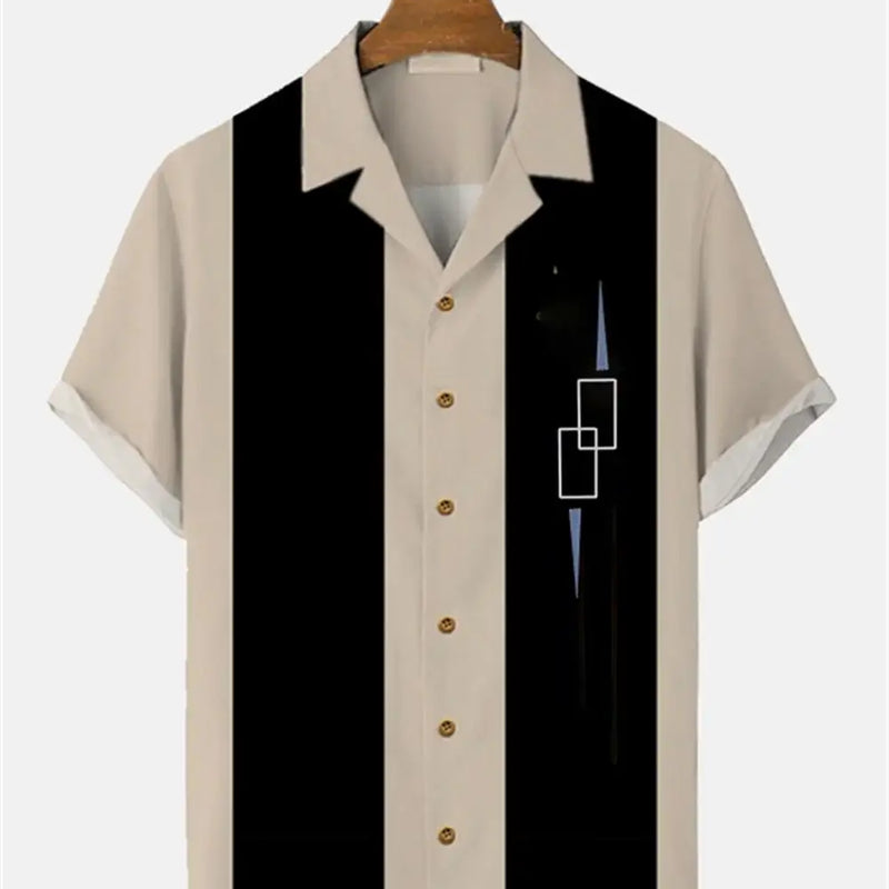 Stripes Simple Casual Dress Shirts European Size Men's | SAMAG
