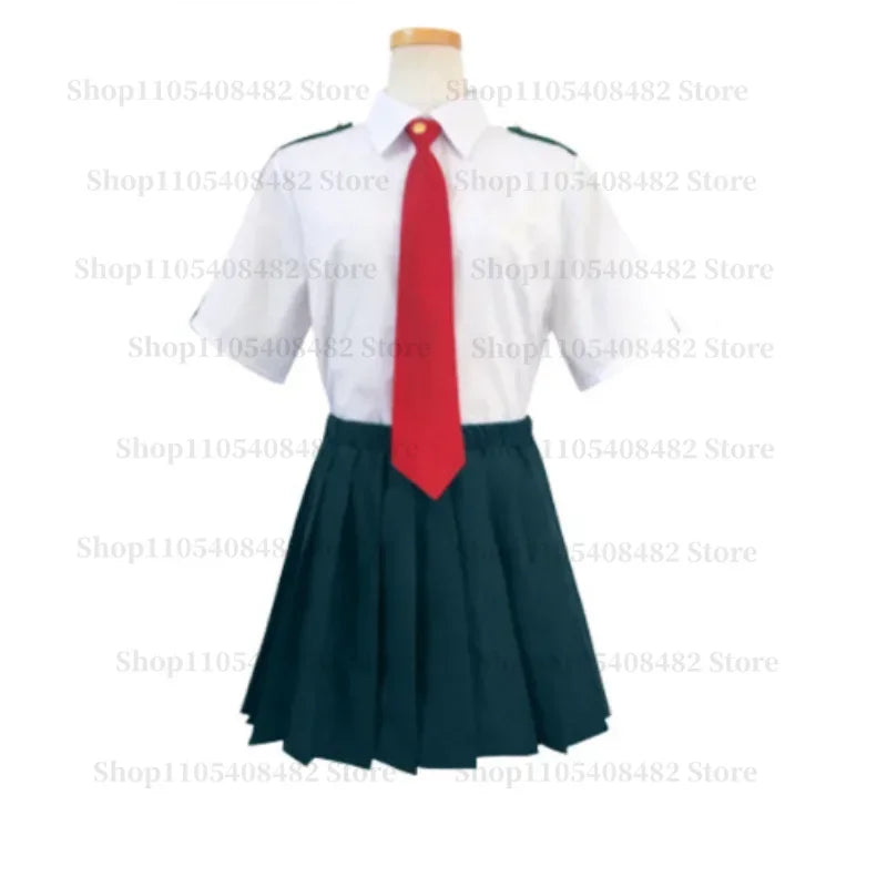 Academia Anime  Midoriya Izuku Cosplay Costume Todoroki Shoto School Uniform Set Wig Suit Unisex Halloween Role Play