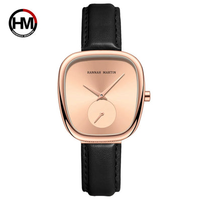 Local Shipping Women Watch With Stainless Steel Mesh Strap 34mm Rose Gold Dial Oval Clock Creative Timing Sub | SAMAG