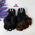 Indian Virgin Hair Human Bundles 8-18inch for Weaving Loose Bouncy Human Hair Natural Ombre Weft Extension for Black Women