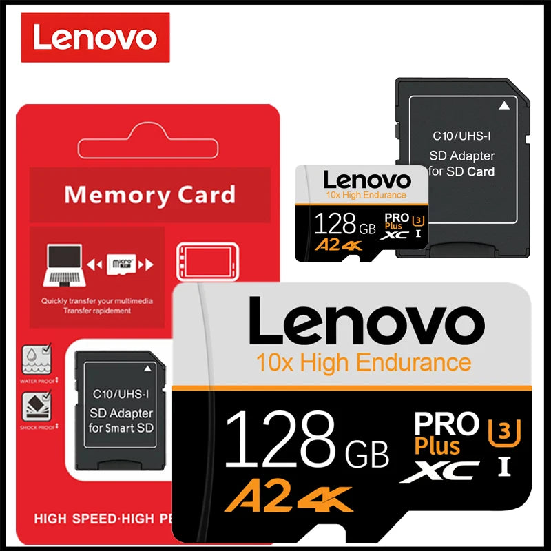 Lenovo U3 V30 Micro SD Card Class 10 High Speed SD/TF Card 512GB 256GB 128GB Memory Card For GoPro DJI Smartphone