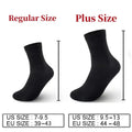 /Lot Men's Pure Cotton Socks Plus Size Solid Color Casual | SAMAG