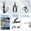 Goture Fishing Rod Combo Full Kit 1.8M-2.7M Telescopic Sea Pole with Reel and Spinning Reel Baits Set Tackle Travel Fishing Bag