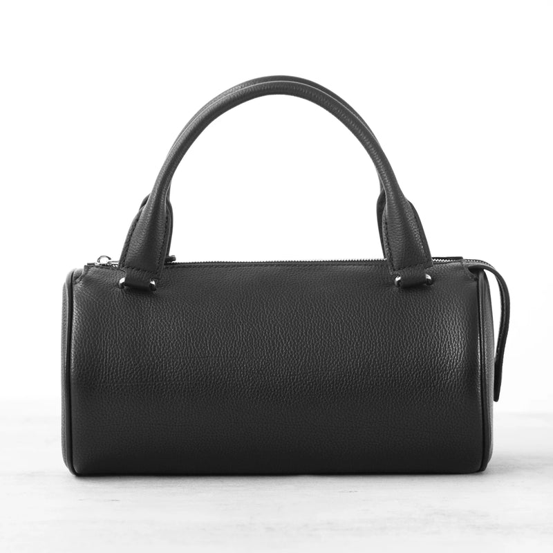 Top-Grain Leather Cylinder Bag Woman Minimalist Style 2026 New Handbag Soft Genuine Leather Boston Bag Pillow Bag Premium Feel