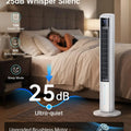 45" Windowless Air Conditioner for Bedroom, 25dB Ultra-Quiet Sleep Mode, 4L Dual Tank Cooling 24H, 120° Swing Swamp Cooler Air Conditioner, 12H Timer