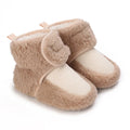 Autumn Winter Boots Baby Girl Boys Winter Warm Shoes Solid Fashion Toddler Fuzzy Balls First Walkers Kid Shoes 0-18M