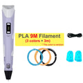 Kids 3D Printing Pen Adjustable Speed LED Display DIY Drawing Pens 3D PLA Filament Christmas Birthday gift for Boys and Girls