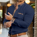 Men's business lapel shirt office casual outdoor street | SAMAG