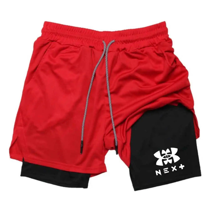 2026 Men's Sports Shorts Printed Sports Shorts, Double Layer, Quick Drying, Basketball, Fitness
