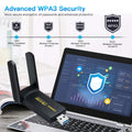 Fenvi WiFi 6 AX1800 USB 3.0 Adapter Dual Band 2.4G/5Ghz Receiver Dongle Network Card Antenna Wireless For - Visuel 6 | SAMAG