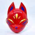 Japanese Anime Demon Fox Mask Cosplay Sabito Makomo Tanjiro Lightweight Plastic Thicken Animal Halloween Party Costume Props