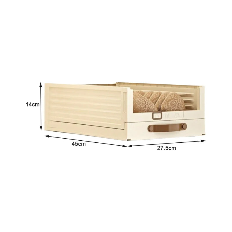 Household Plastic Drawer Organizer Foldable Pull Out Cabinet Storage Stackable With Handle Box Home Use - View 15 | SAMAG
