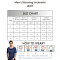 Men's Compression Short Sleeve Shirt Tummy Control Breathable Sweat Wicking Slim Top for Summer Sports Running Daily Casual Wear