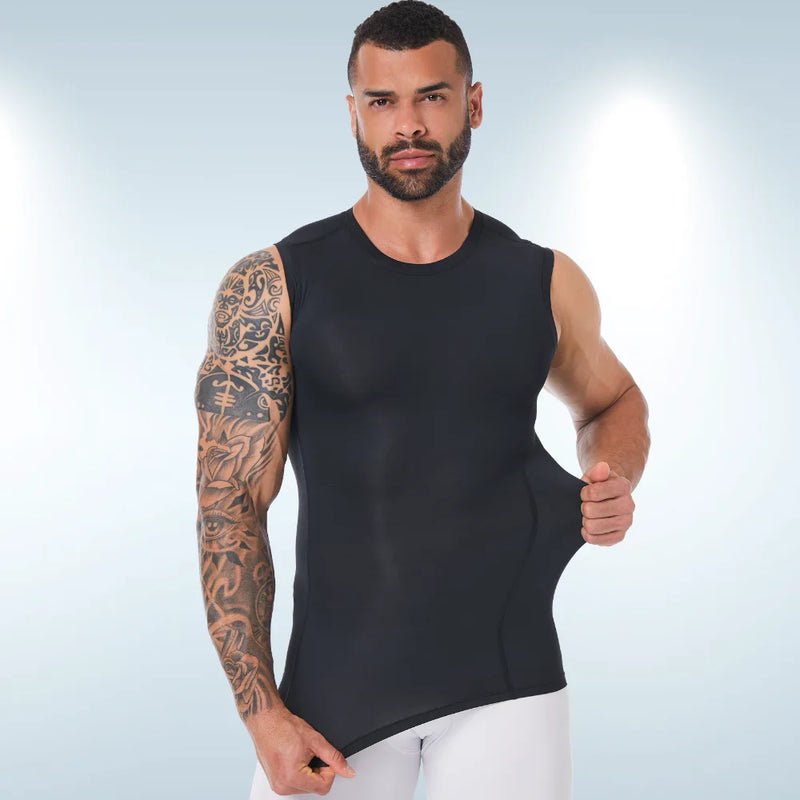 Men's Sleeveless Compression Vest Tight Fit Quick Dry Breathable Moisture Wicking Summer Gym Fitness Sports Tank Top