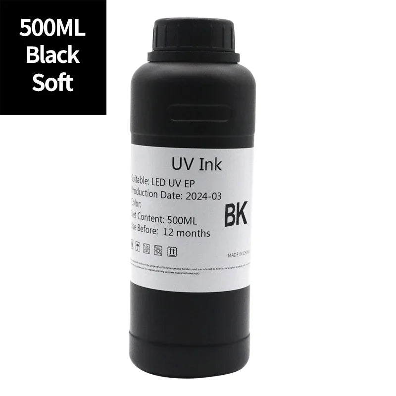 DAT 500ML UV Ink LED Ink Compatible For Epson i3200 i1600 XP600 L800 L805 L1800 TX800 1390 DX5 DX7 printhead UV Flatbed UV Ink
