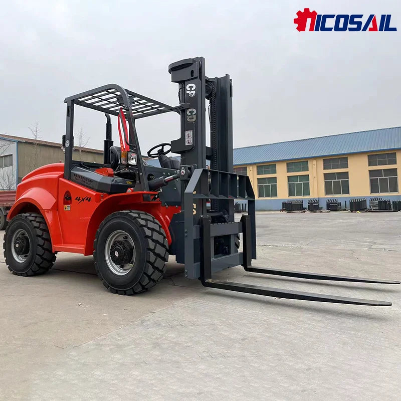4 Wheel Drive 2.5 Ton Rough Terrain Forklift 4WD Cheap High Quality Forklift Chinese Brand CE Approval Cheap Price 2.5T Forklift