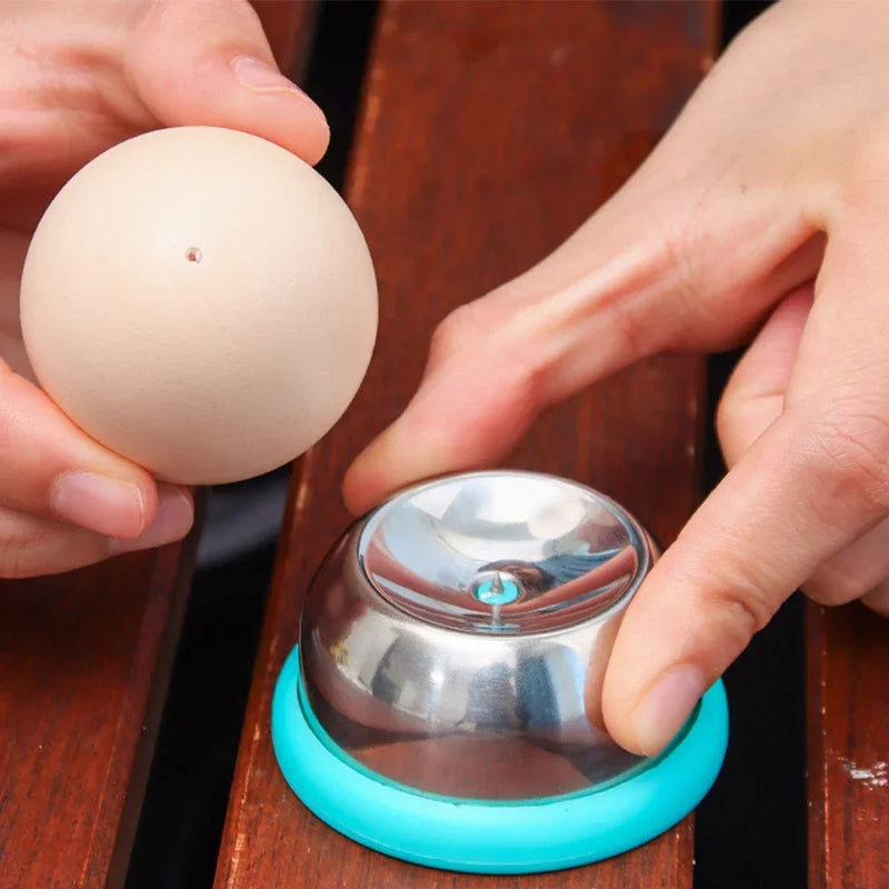 Stainless Steel Egg Piercer with Sturdy Base, Heavy Duty Tool for Hard Boiled Eggs, Non-Magnetic for All Kinds of Eggs