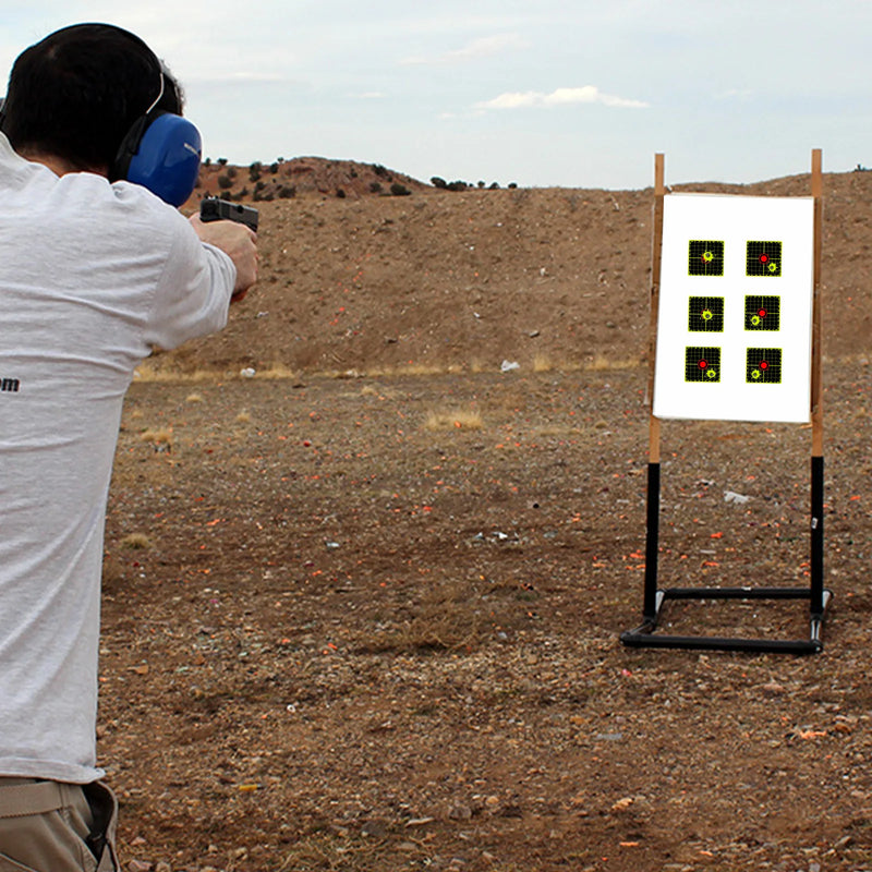 Grid Target Shooting Practice Splash Target Stickers 200Pcs 3inch Shooting Target Training Supplies Stickers Fluorescent Color Labels (Can Be Used for Real Gun Practice and Airgun Practice)