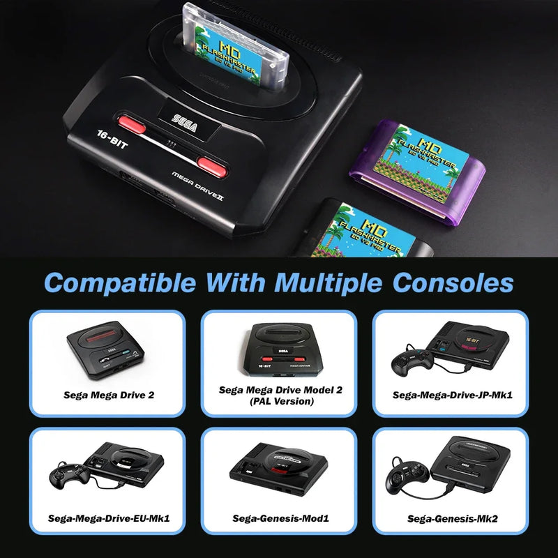 2026 New 3000 in 1 EDMD V3 Pro Card With 8GB TF Card MD Game Card For SEGA Genesis Mega Drive Master System Game Console