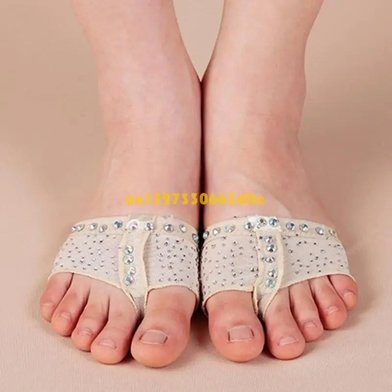 Half Soles Dance Foot Undies,Lyrical Dance Shoes,Ballet Belly Dance Foot Undies 124A