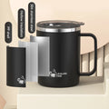 WORTHBUY 304 Stainless Steel Double Wall Insulated Coffee Mug With Handle Portable Sealed Water Cup Large Capacity Drinking Cup