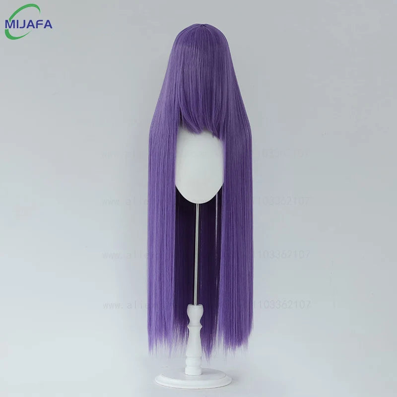 Very High Quality 600g 68 Colors 40 Inch 100cm Long Straight Cosplay Wig With Bangs Heat Resistant Hair Anime Wigs + Wig Cap