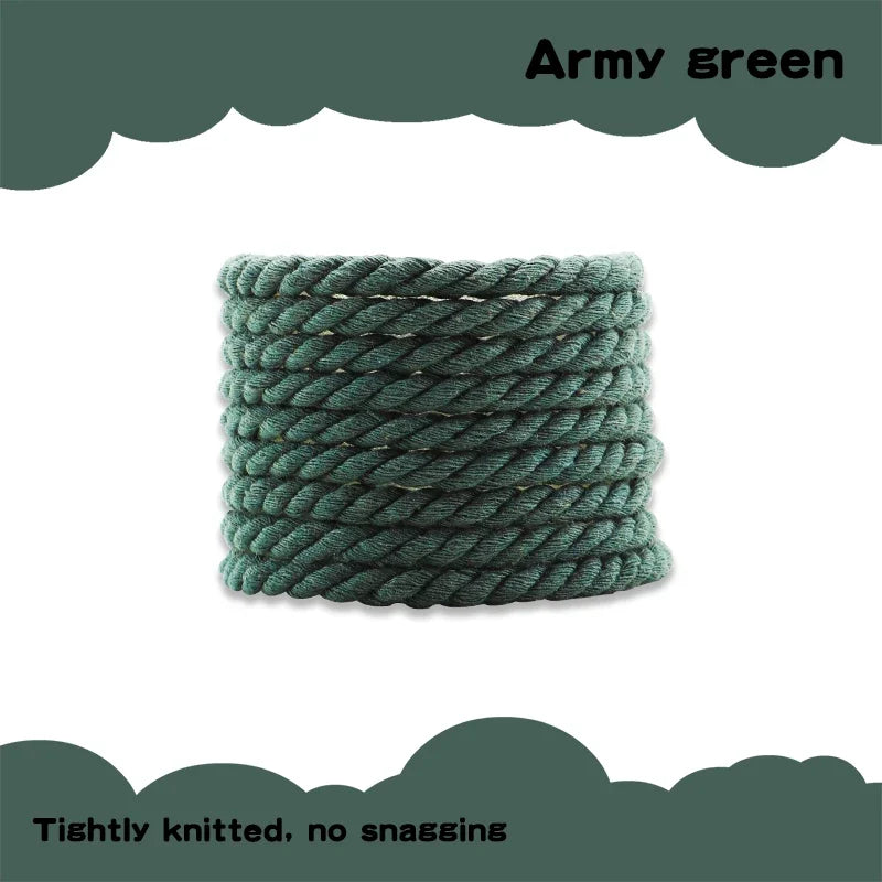 1Pair Round Shoelaces 6mm Thicker Cotton Shoelace AF1/AJ1 Twisted Rope Laces Sneakers Boots Shoe Laces for Shoes 120/140/160CM