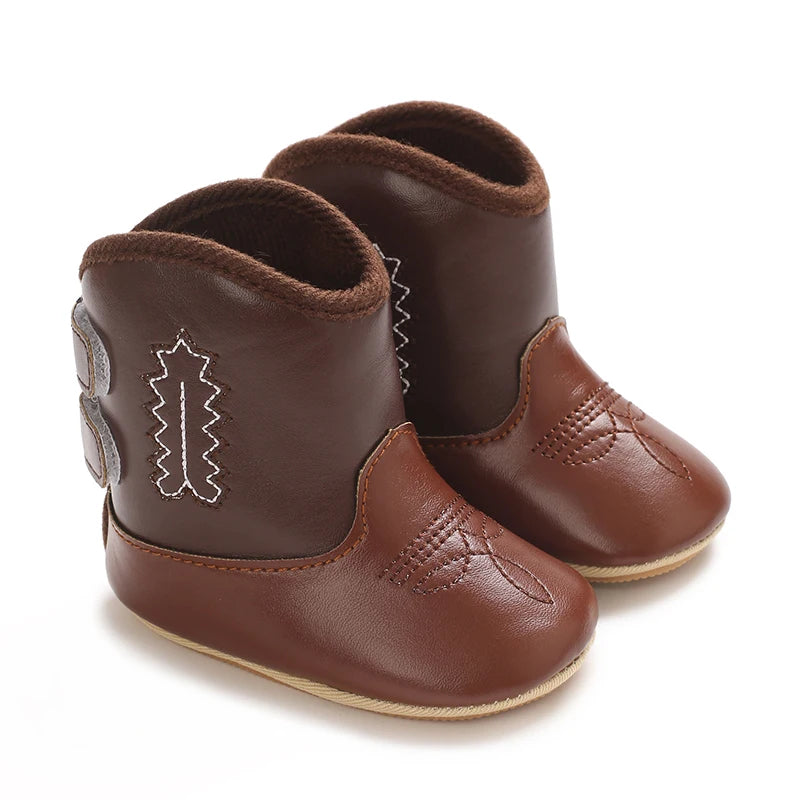 0-18M Infant Baby Autumn Winter Short Boots Soft Cotton Material Rubber Sole Warm Casual Walking Boots