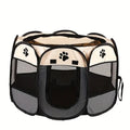 Cat maternity room octagonal pet fence Oxford cloth waterproof andscratch-resistant foldable pet tent cat nest kennel