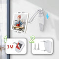 3-in-1 Heavy Duty Tablet Holder for iPad Mount Wall/Cabinet/Desktop with Adjustable Aluminum Arm for 7-13 inch Tablets & Phones