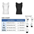 Sleeveless Body Shaper Vest for Men, Mesh Invisible Cross Compression Undershirt,Tummy Control Slimming Shapewear for Beer Belly