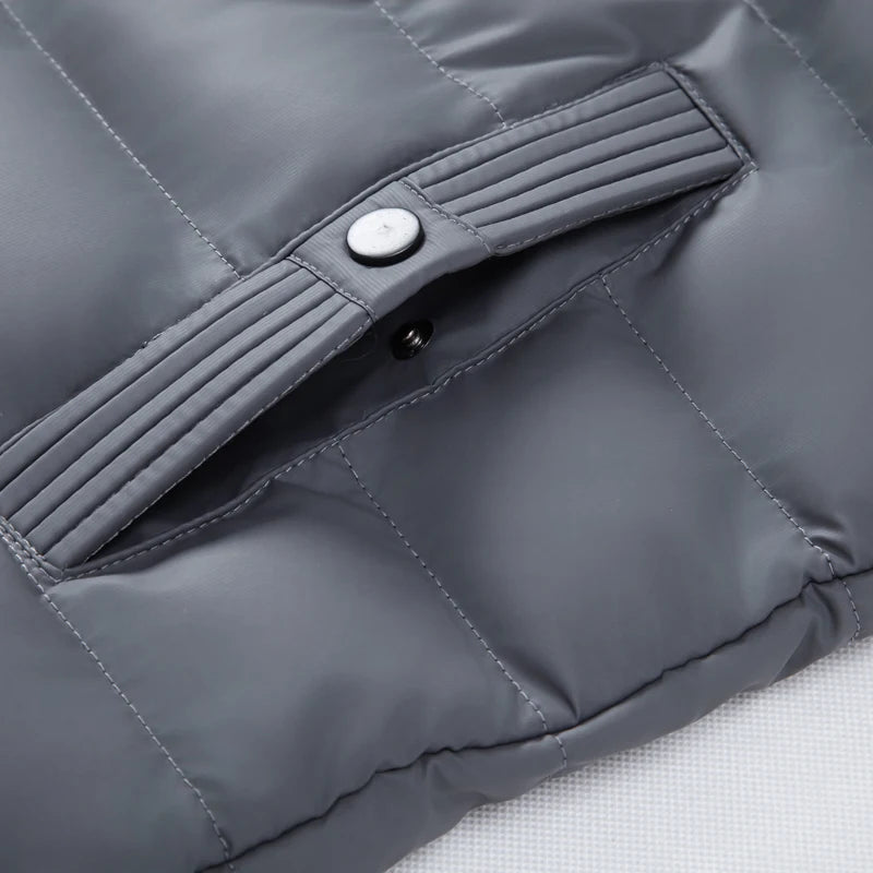 Men Lightweight Cotton Parkas Men Hooded Youth Casual Versatile Short Jacket Men Autumn and Winter Snow Clothing Thermal Jacket