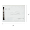 White Self-Sealing #0 Poly Bubble Mailers, Padded Envelopes, 6" x 9", 10 pack