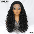 Latisha Lace Frontal Wigs Synthetic 24 Inch Loose Curl Pre Plucked Lace Frontal Wig For Women Highlight With Baby Hair 13X6 Wigs