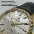Shanghai Brand Vintage Mechanical Watch 17 Jewels Manual Winding Black Leather Strap Men's Dress - Visuel 4 | SAMAG