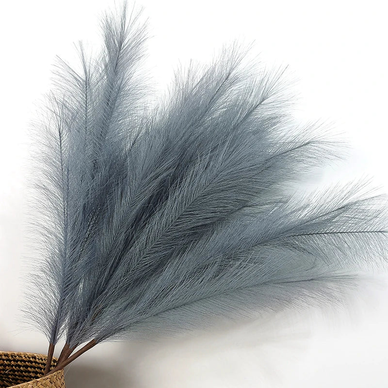 90/120cm Artificial Pampas Grass Bouquet Fake Flower for Home Room Decor Garden Wedding Decoration Outdoor Simulation Plant Reed