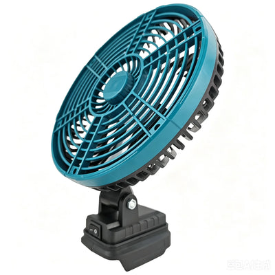 Powered Desktop Fan 8 Inch 360° Rotation Portable Electric Outdoor Camping for Home Office Computer For Makita 18V | SAMAG