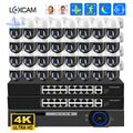 XMEYE 32CH Security Camera System 4K POE NVR Set Outdoor POE IP PTZ Camera Face Detection Two Way Audio Video Surveillance Kit