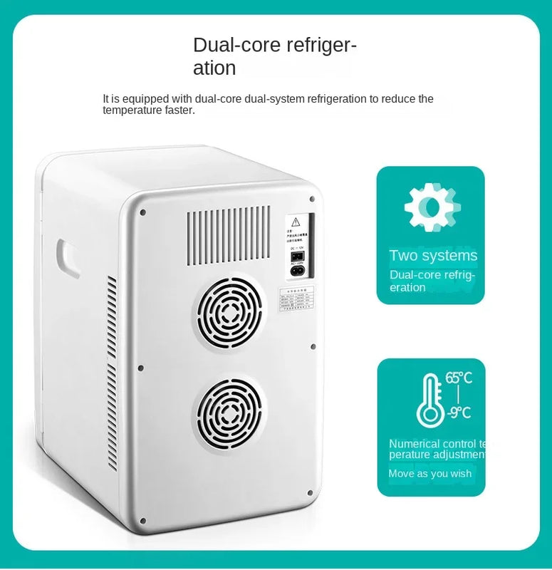 2026 New Upgrade 25L Car Refrigerator Portable Freeze Heating Dual Use Fridge Mini Fridge Compressor Cooler Box For Caravan Camp