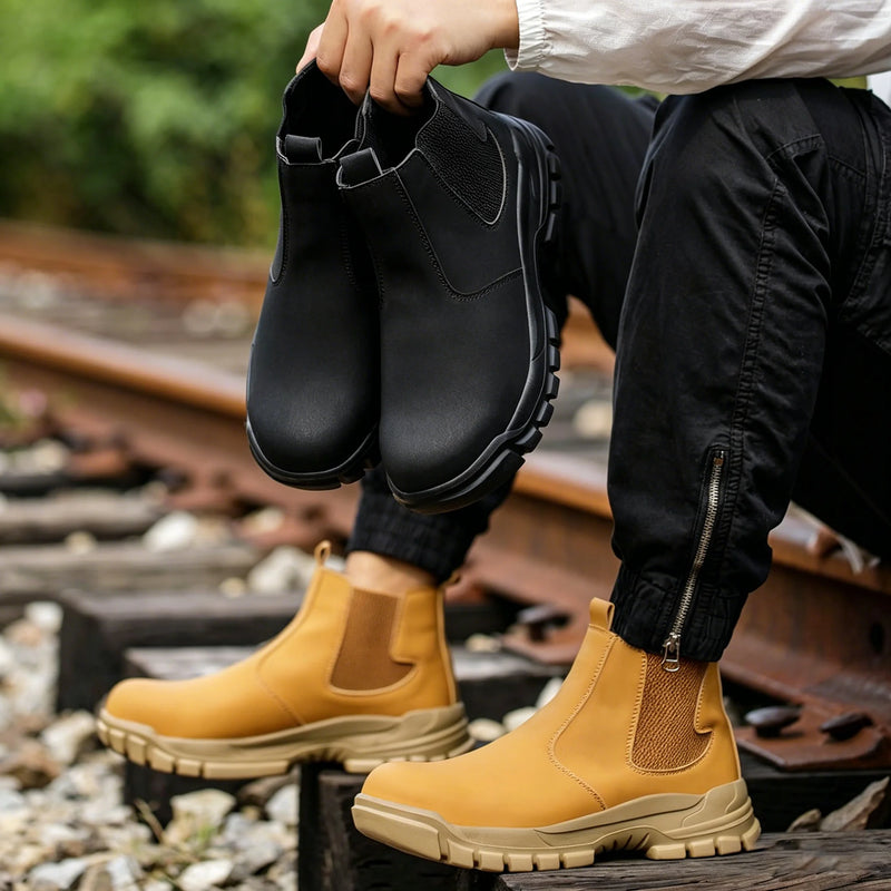 All Seasons Black Steel Toe Sneakers for Women Men, Full Sizes Impact Resistant Steel Toe Cap Work Shoes, Lightweight Comfortable Industrial Safety Shoes, Wear Resistant Durable Construction Footwear, Perfect Labor Day & Fath