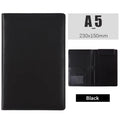 PU Leather A5 File Folder Card Slot With Elastic Pen Insert Business Meeting Contract Clamp Waterproof Order Dishes Note Holder