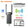 COMFAST 1200Mbps Adaptador Wifi Usb 3.0 Adapter 5G/2G MT7612U 2*2dbi Antena Para PC Receptor De Rede Kali Linux Cle | SAMAG