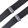 Suspenders for Men Women Fashion 2.5cm X - Back 4 Clips Adjustable Elastic Shirt Trouser Braces Strap - Visuel 3 | SAMAG