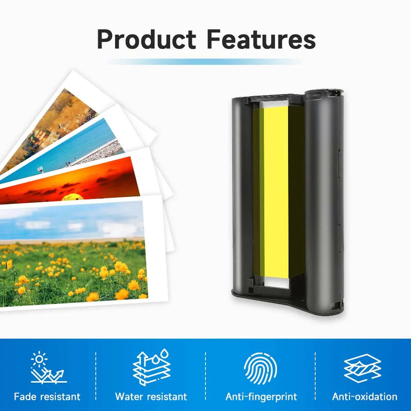 CP1500 Selphy Color and Paper Set For Canon CP1300 CP1200 CP910 CP900 Photo Paper Printer KP108IN KP-36IN 6 Inch