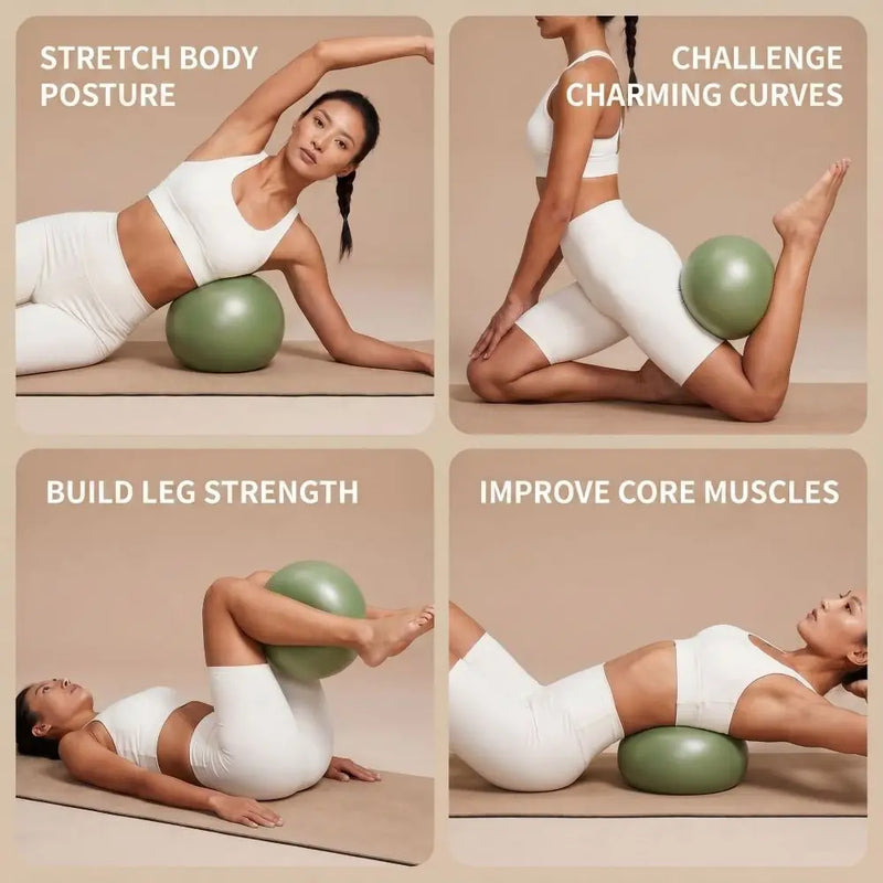 Household 22 cm Yoga Ball Soft Inflatable Pilates Ball Slip Resistant Thickened Fitness Pilates Ball Indoor Training