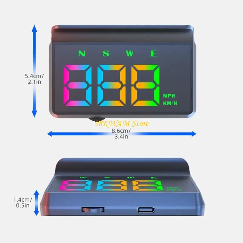 Auto On Off Head Up Display with Screen & Safety Alerts ABS for Vehicles 68UF