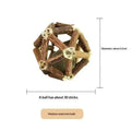 NEW 1/2PCS Cat Toys Made Of Wood Knotweed Teething Sticks Insect Galls Raffia Sisal Rope Teeth Cleaning Toys Cat Teasing Sticks