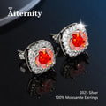 D VVS1 Moissanite Stud Earrings For Women Pass Diamond Tester Pen S925 Platinum Plating Moissanita With 2 Certificates